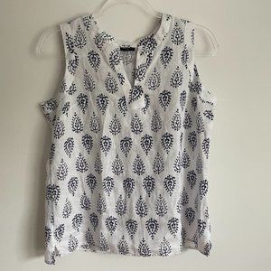 Talbots Petite Linen Sleeveless Tunic, tank top - Small